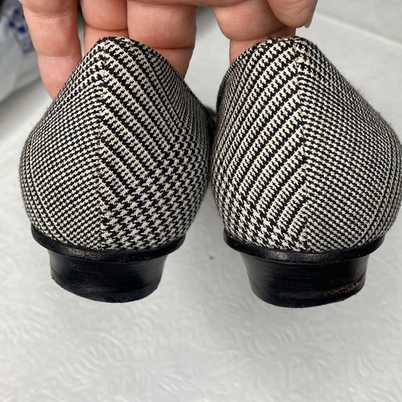 Casadei Houndstooth‎ and Fur Pom Pom Flats - Picture 4 of 6